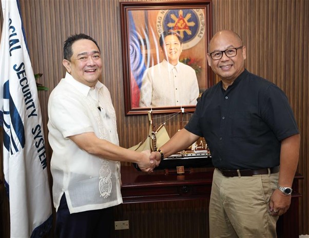 SSS welcomes UnionDigital Bank President and CEO – talks about partnership opportunities for micro lending, for overseas Filipinos, and for the transfer of technology