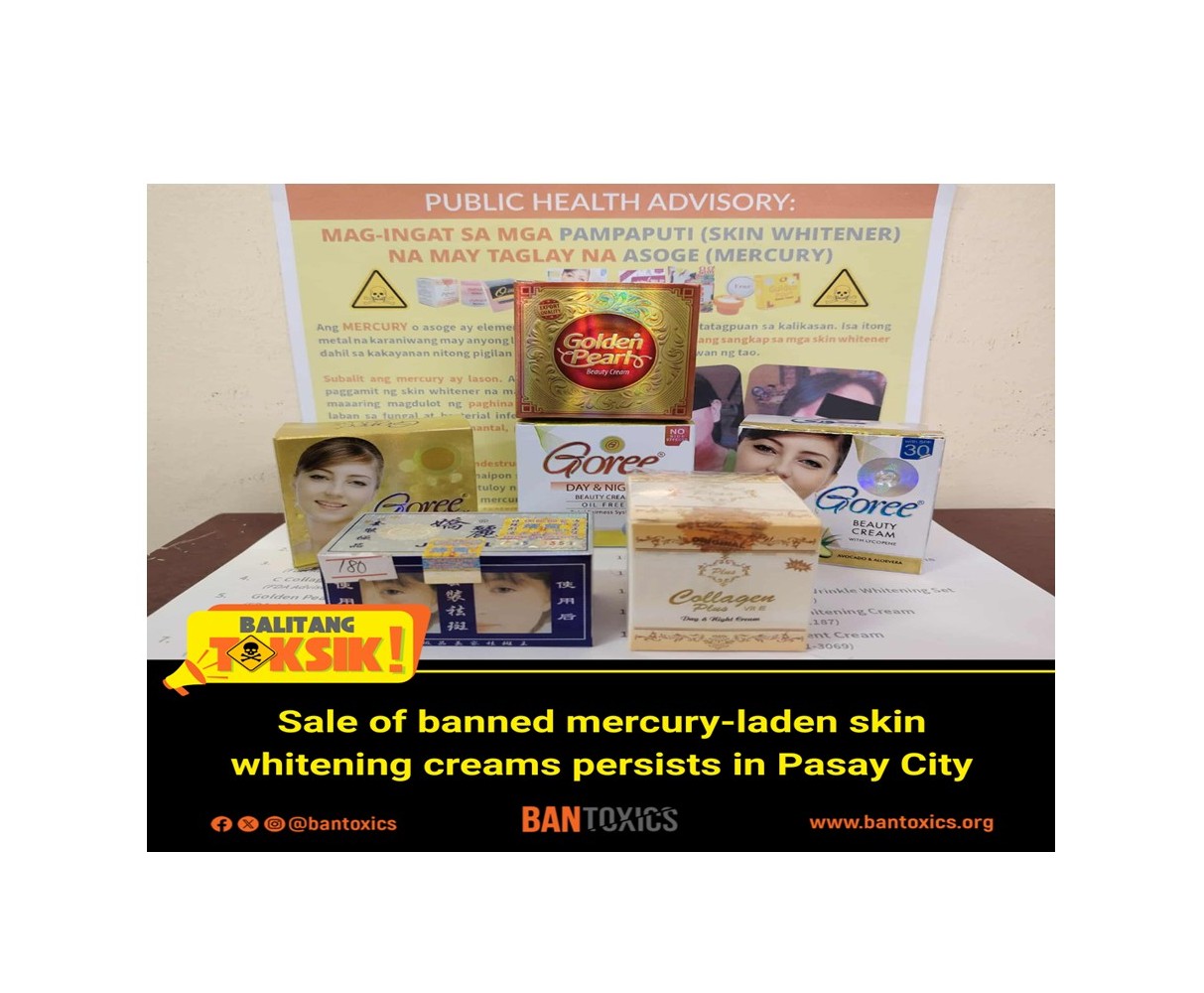 Banned Mercury-Laden Skin Whitening Creams Still Sold in Pasay City