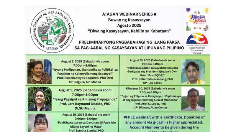 Tayabas celebrates History Month through a Lecture series