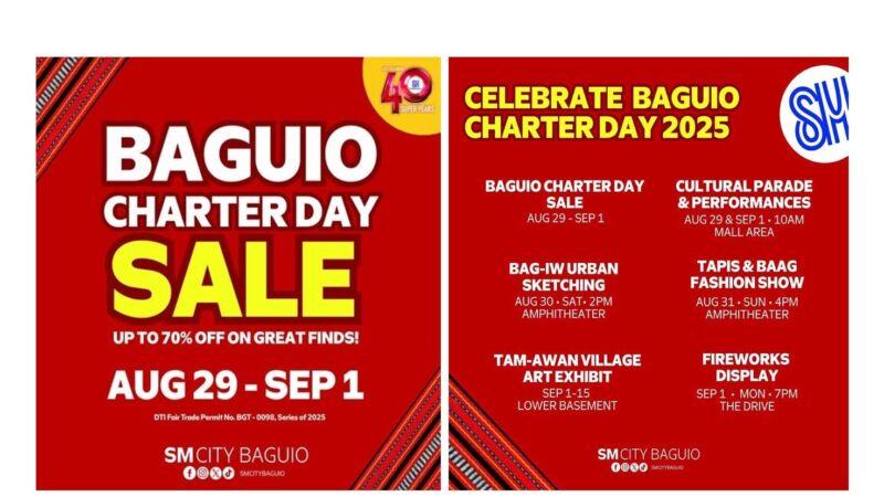 SM Baguio Charter Day SALE