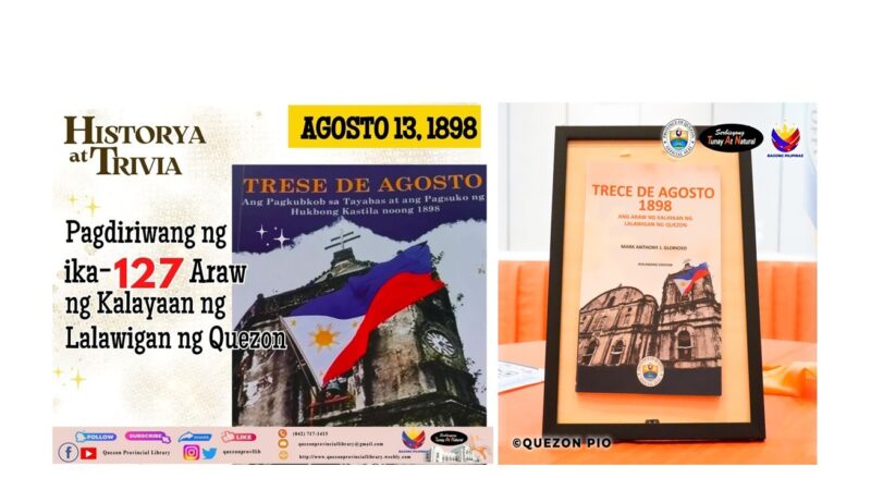Quezon Province honors the 127th Araw ng Kalayaan, Trece de Octubre, with Book Launch