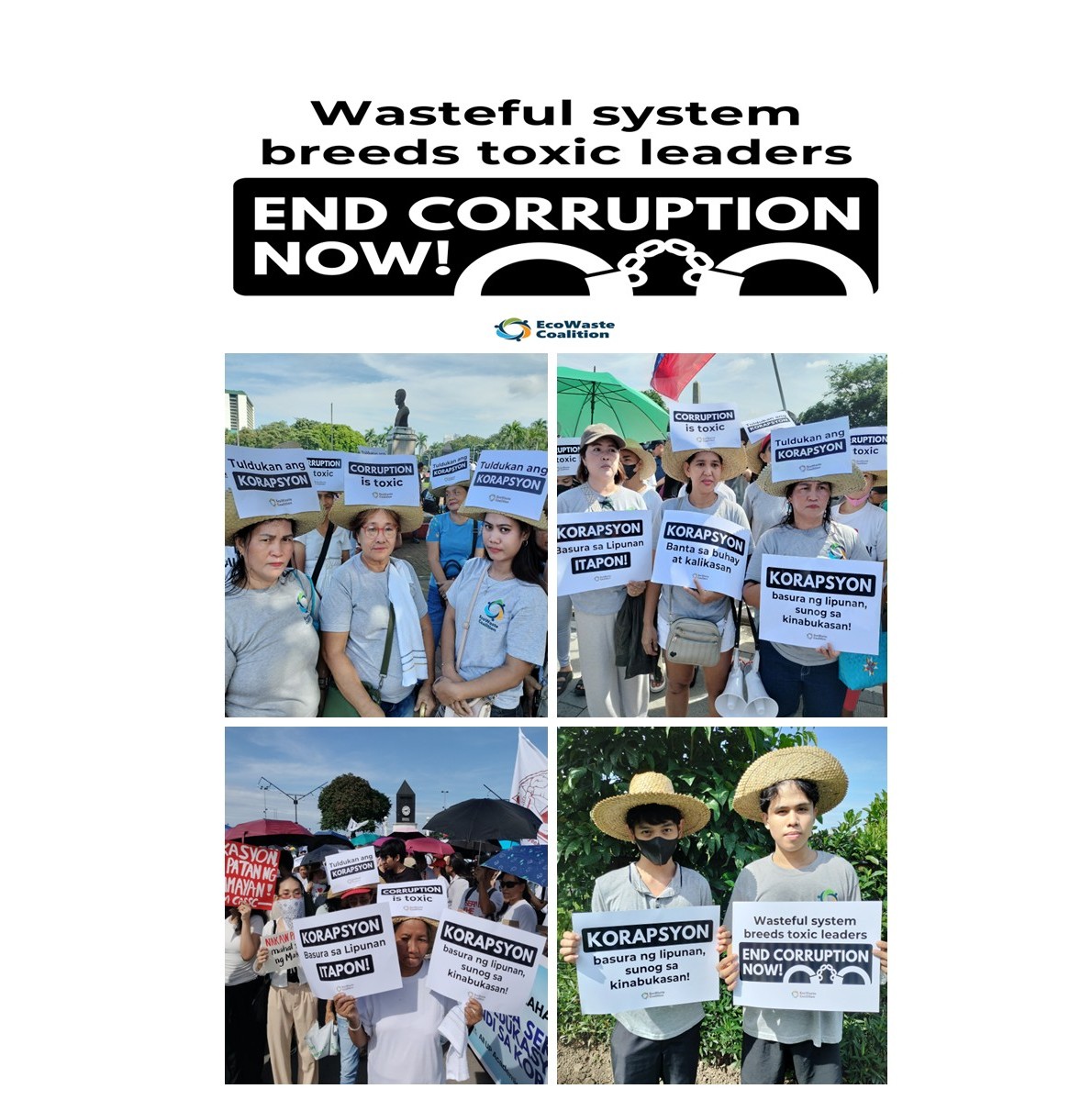 EcoWaste Coalition Joins People’s Clamor to End Systemic Corruption, Urges Government to Protect Climate and Environmental Funds