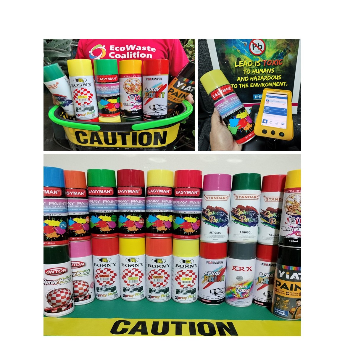 20 Lead-Containing Imported Spray Paints Up for Confirmatory Tests