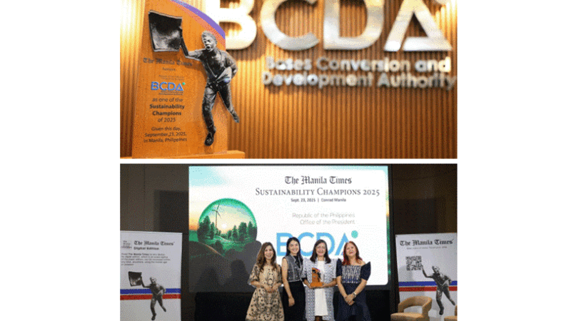 BCDA named Sustainability Champion by The Manila Times