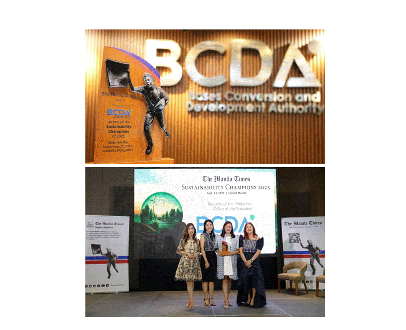 BCDA named Sustainability Champion by The Manila Times