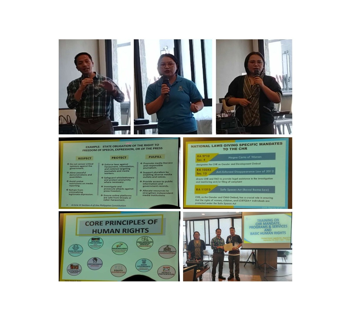 CHR-CAR nagsagawa ng Human Rights Training para sa mga Mamamahayag