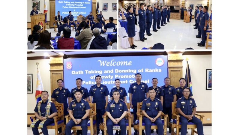 Eight PCOs Promoted to Next Higher Rank