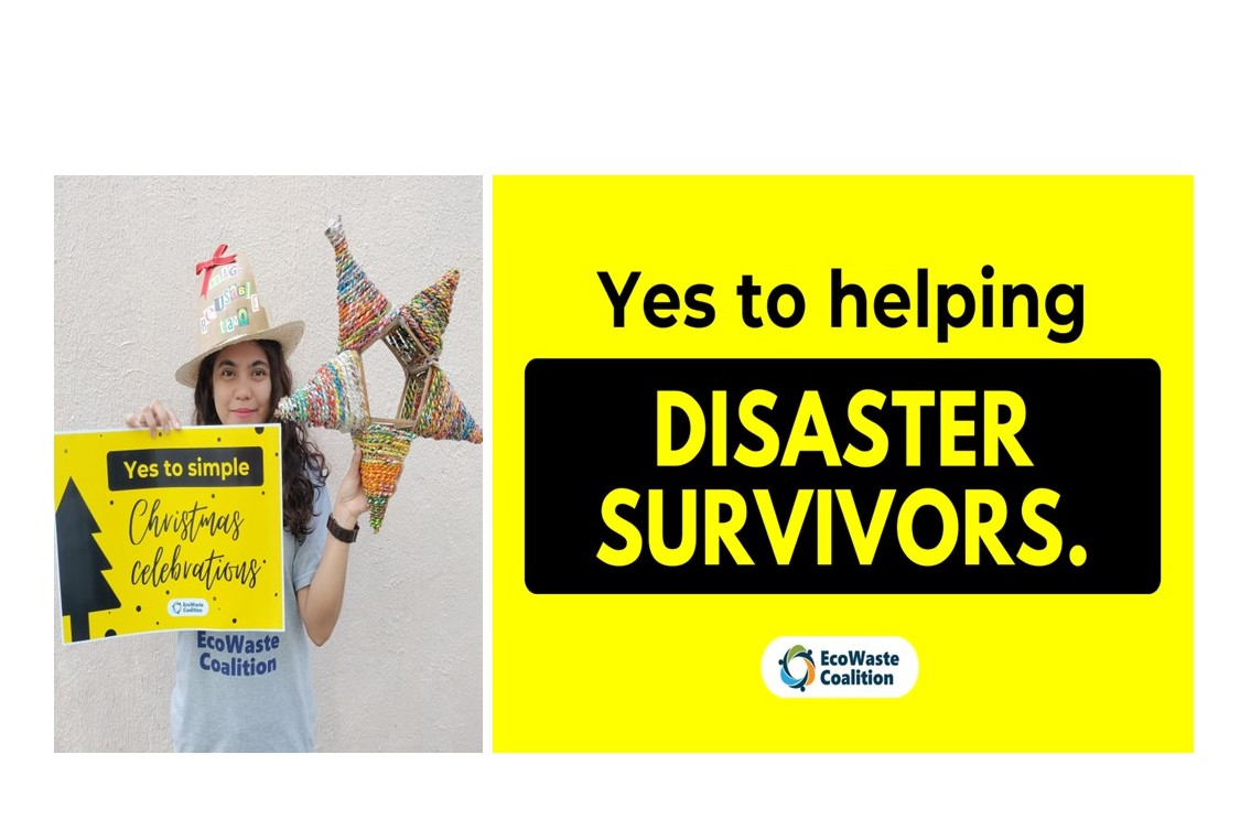 EcoWaste Coalition Pitches for No-Frills Christmas amid the Spate of Disasters