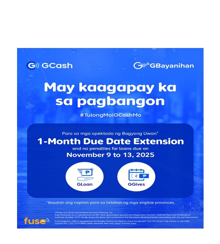GCash extends 30-day grace period for borrowers affected by Typhoon Uwan