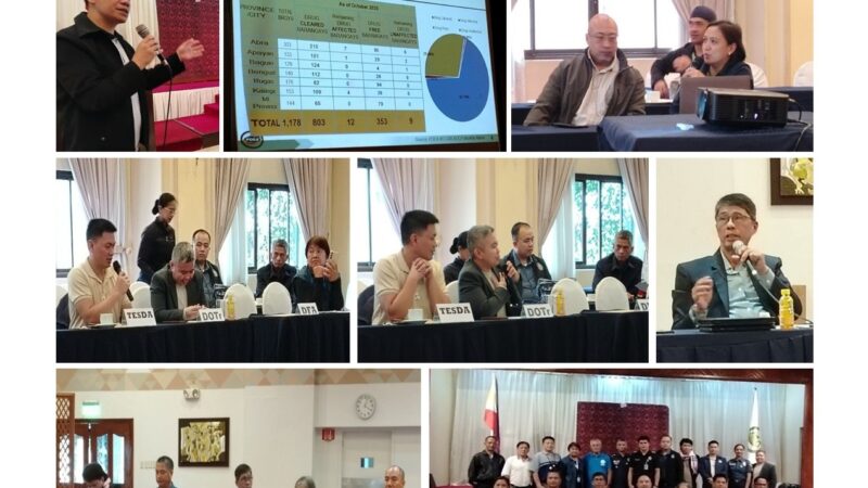 Reorganized ICAD in Cordillera Underway as RICAD Convenes Agency Members