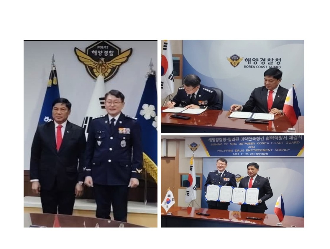 PDEA, Korea Coast Guard Formalize Partnership Through MOU Signing