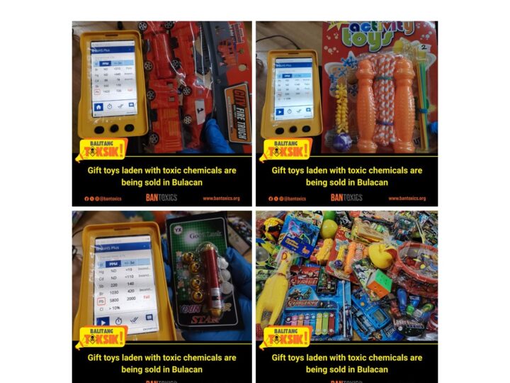 BAN Toxics Cautions Bulacaños on Toys Containing Toxic Chemicals; Urges LGUs To Initiate Market Monitoring and Inspections