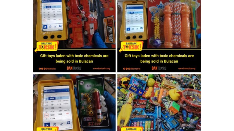 BAN Toxics Cautions Bulacaños on Toys Containing Toxic Chemicals; Urges LGUs To Initiate Market Monitoring and Inspections