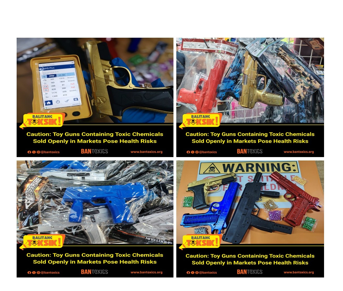 Toxics Watchdog group Urges FDA, LGUs to Ban the Sale and Use of Health-Damaging “Pellet Gun” and Other Dangerous Toys