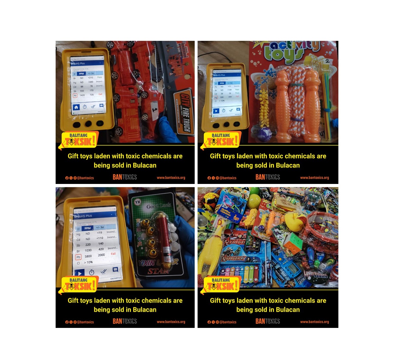 BAN Toxics Cautions Bulacaños on Toys Containing Toxic Chemicals; Urges LGUs To Initiate Market Monitoring and Inspections