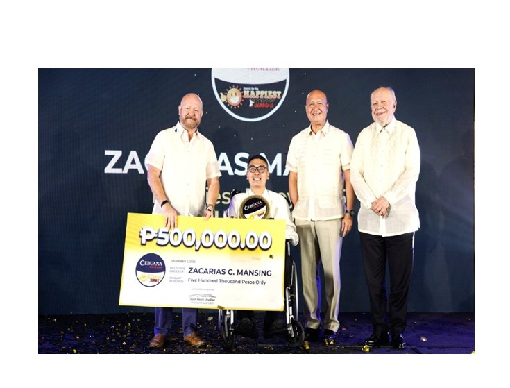 Literacy and Disability Inclusion Advocate Zacarias Mansing Jr Named as Cebuana Lhuillier’s 2025 Happiest Pinoy
