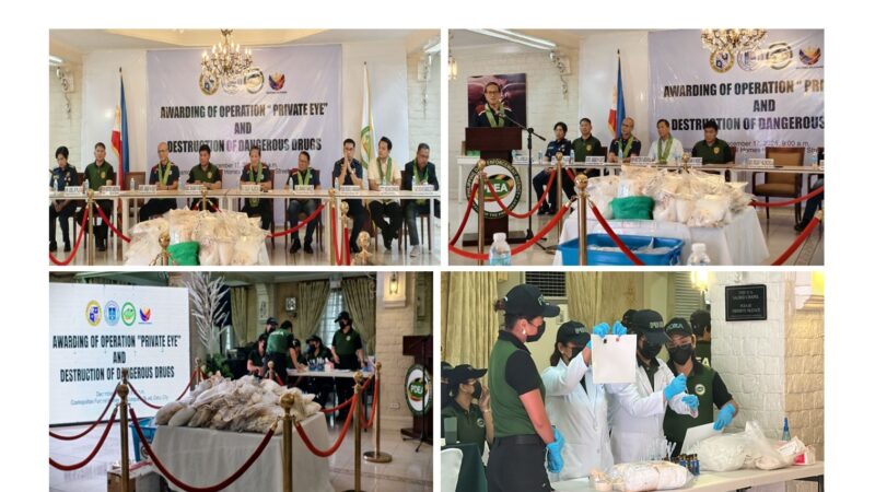 PDEA FACILITIES BURNING OF OVER P468 MILLION WORTH OF DANGEROUS DRUGS IN CEBU CITY