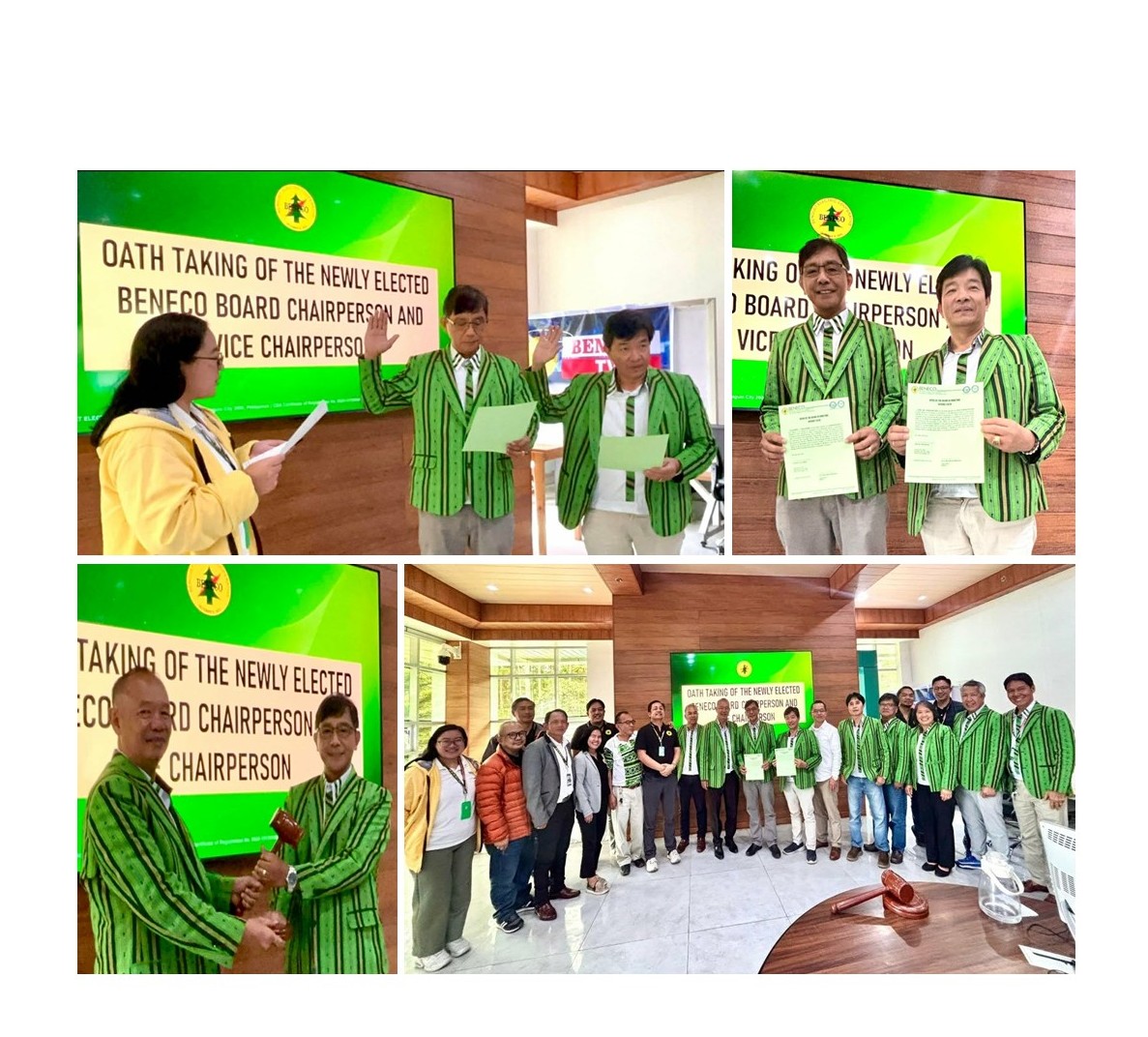 ENGR. CLAUDIO CALUGAN ELECTED AS NEW BENECO BOARD CHAIRPERSON; JOEL CERVANTES NAMED VICE-CHAIR