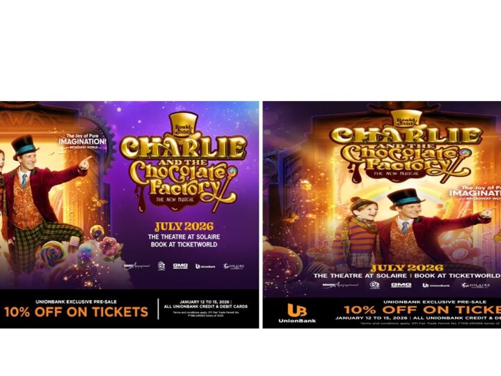 UnionBank Starts the Year with a Golden Ticket: Cardholders Get First Access to Charlie and the Chocolate Factory the Musical
