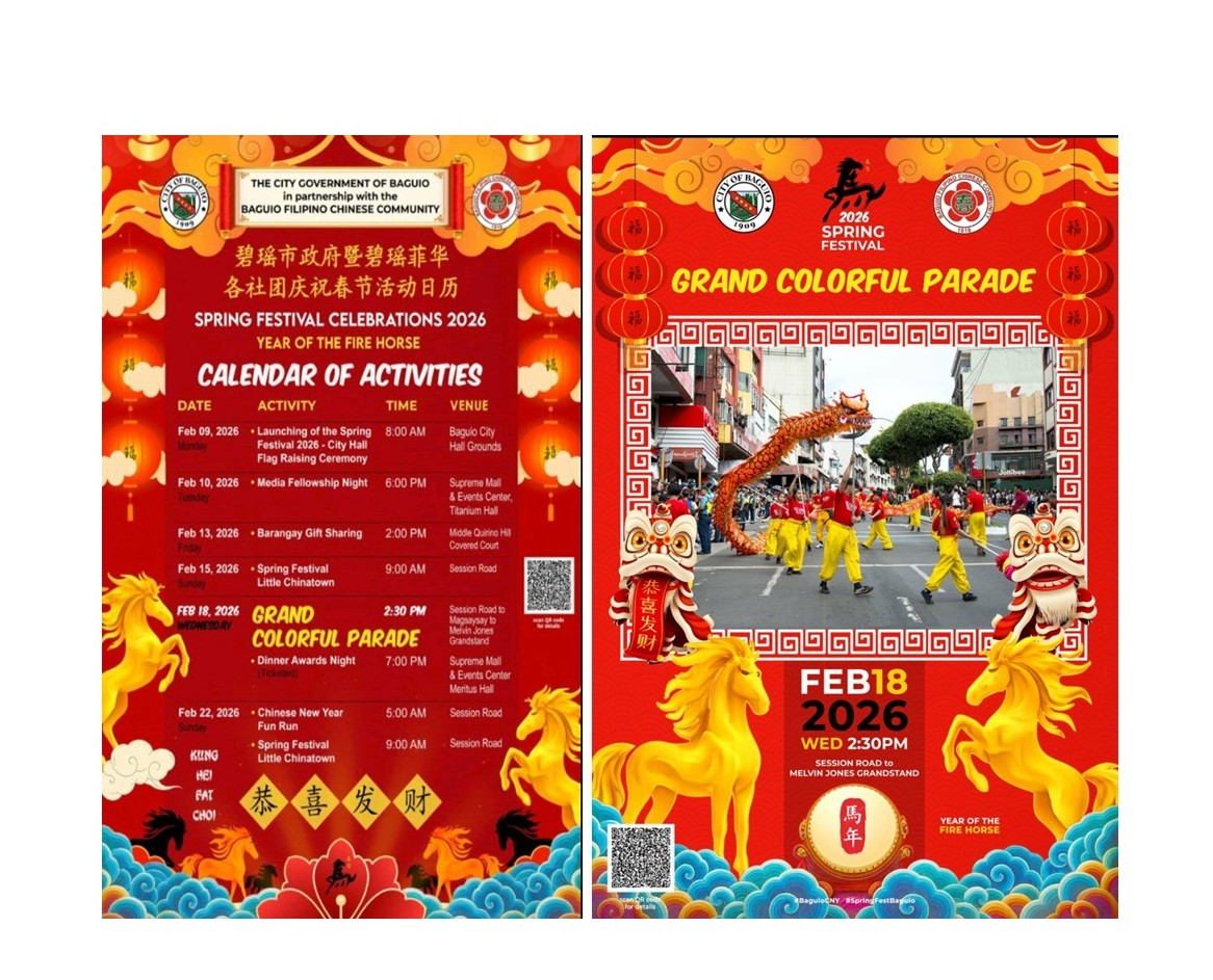 Baguio, Handa na sa Makulay na Pagdiriwang ng Spring Festival at Chinese Lunar New Year 2026