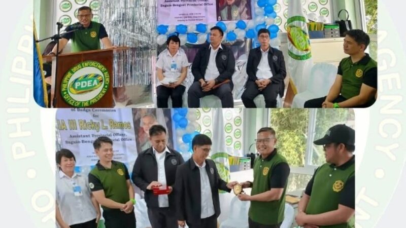 PDEA CORDILLERA HONORS RETIRING AGENT