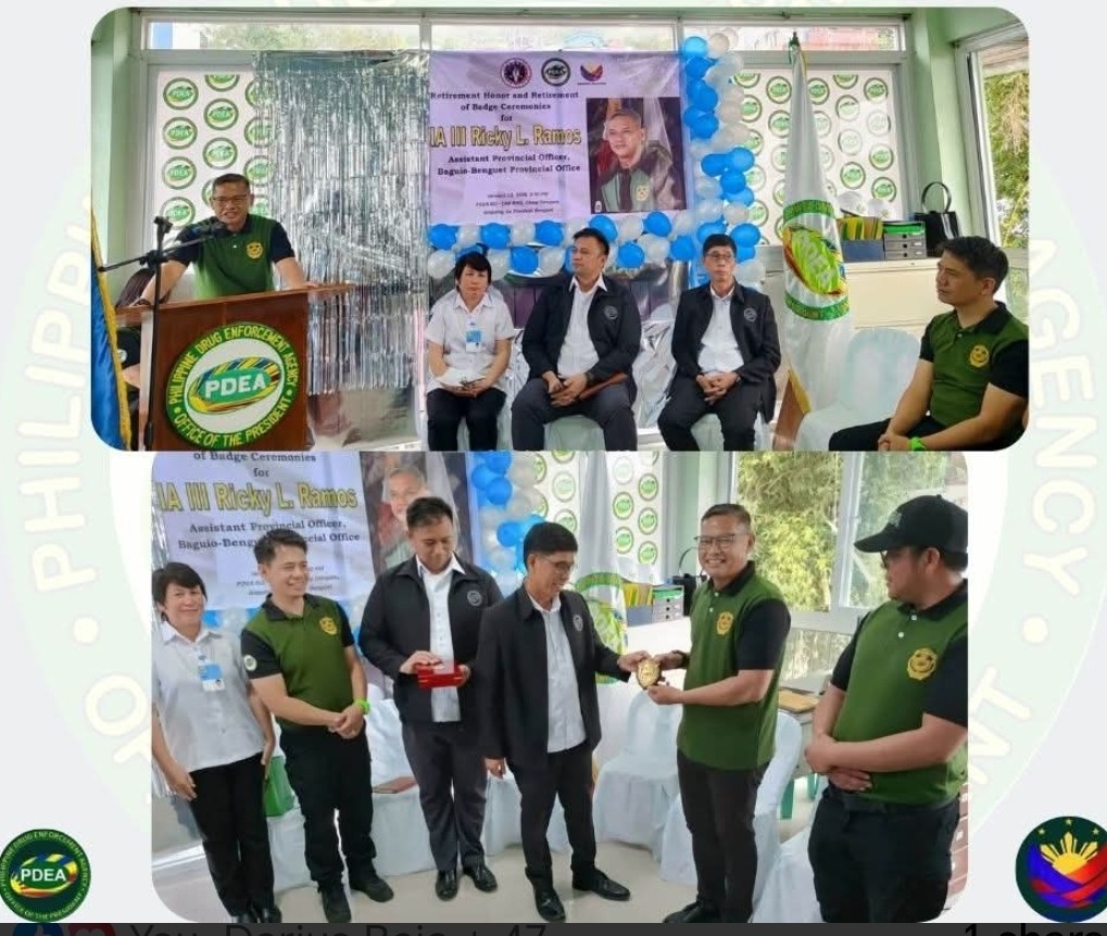PDEA CORDILLERA HONORS RETIRING AGENT