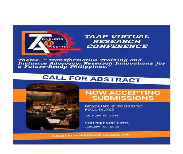 Ikatlong TAAP Research Conference idaraos sa Online na platform