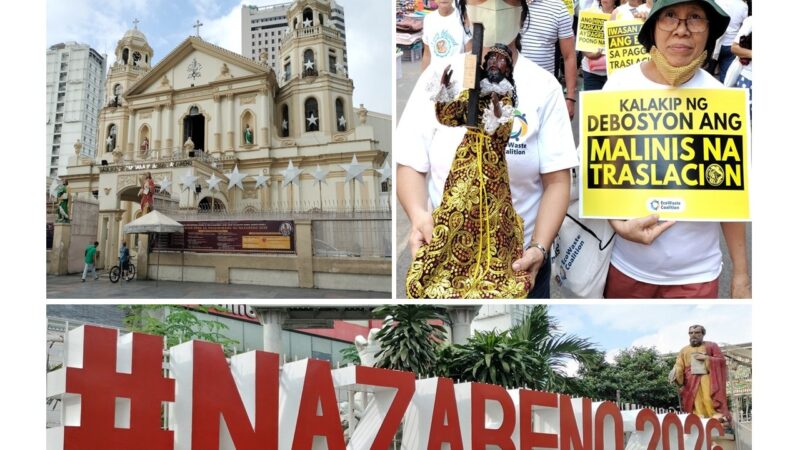 EcoWaste Coalition Appeals to Black Nazarene Devotees to Prevent and Reduce Trash in 2026 Traslacion