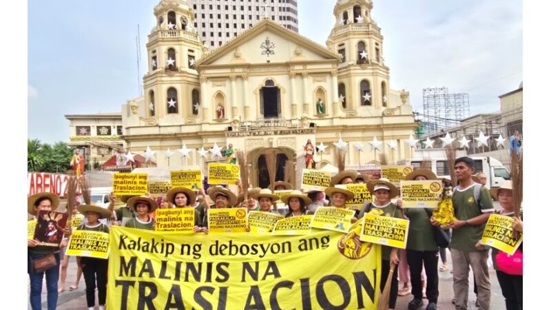 EcoWaste Coalition Assembles in Plaza Miranda to Press for Waste-Free Conduct of Traslacion 2026
