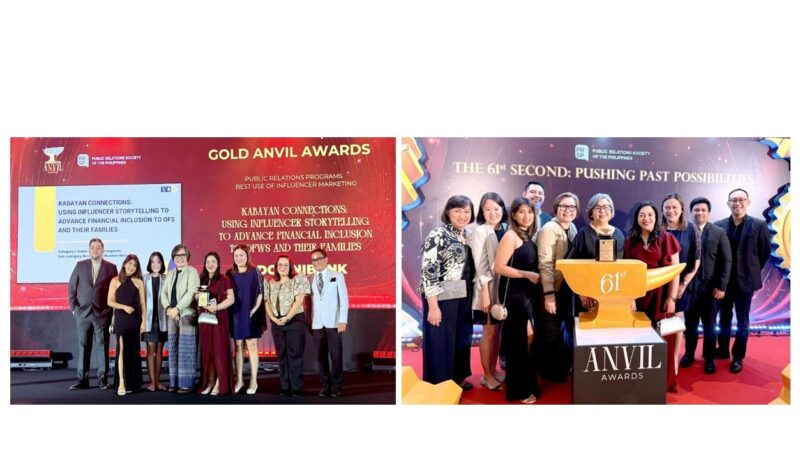 BDO’s “Kabayan Connections” campaign brings home Gold Anvil win