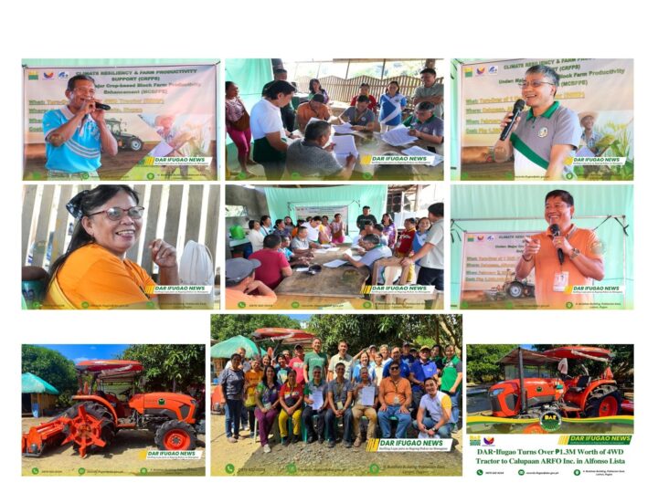 DAR-Ifugao turns over ₱1.3M 4WD tractor to Calupaan ARFO Inc.
