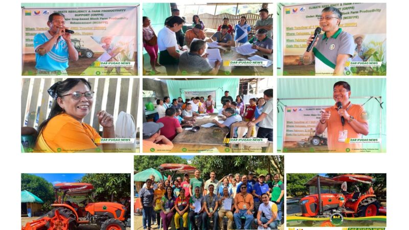 DAR-Ifugao turns over ₱1.3M 4WD tractor to Calupaan ARFO Inc.