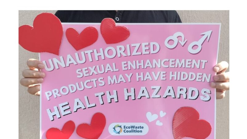 EcoWaste Coalition Cautions Men from Using Unregistered Sexual Enhancement Products