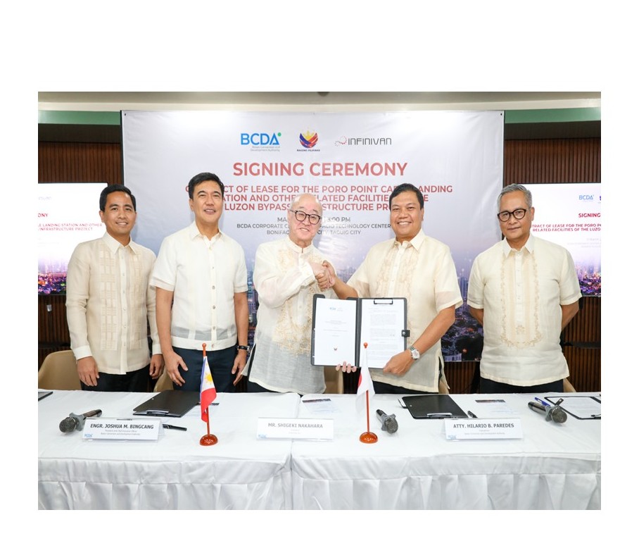 BCDA, InfiniVAN to transform Poro Point into an open submarine cable gateway for PH