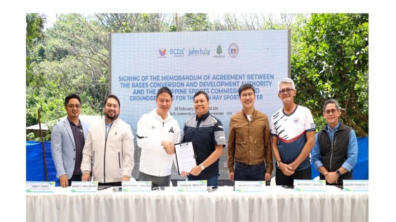 PSC, BCDA partner to build John Hay Sports Center for grassroots athletes