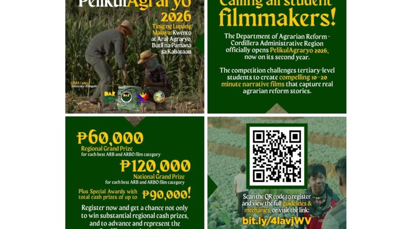 DAR-CAR launches PelikulAgraryo 2026 film competition for Cordillera students