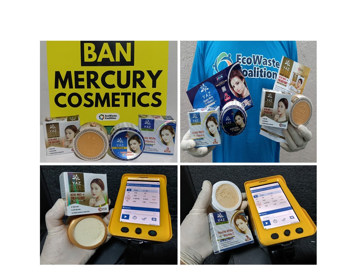 EcoWaste Coalition Discovers High Levels of Mercury in Two More Pakistan-Made Beauty Creams