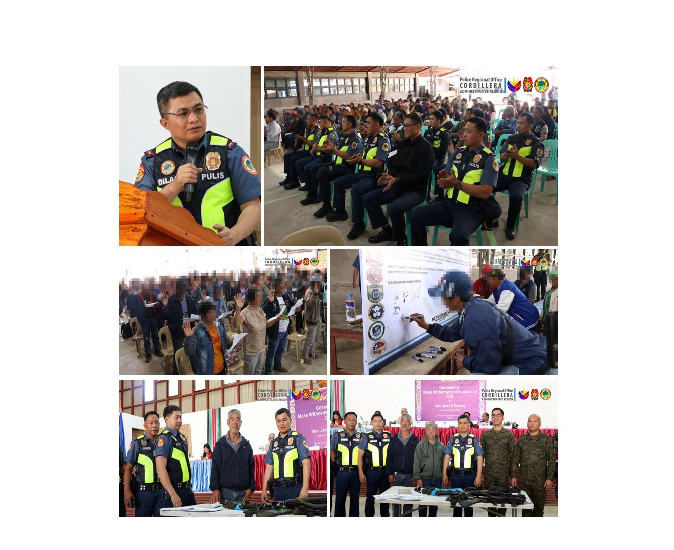 89 Former CTG Members Withdraw Support, Pledge Loyalty to Government in Ifugao