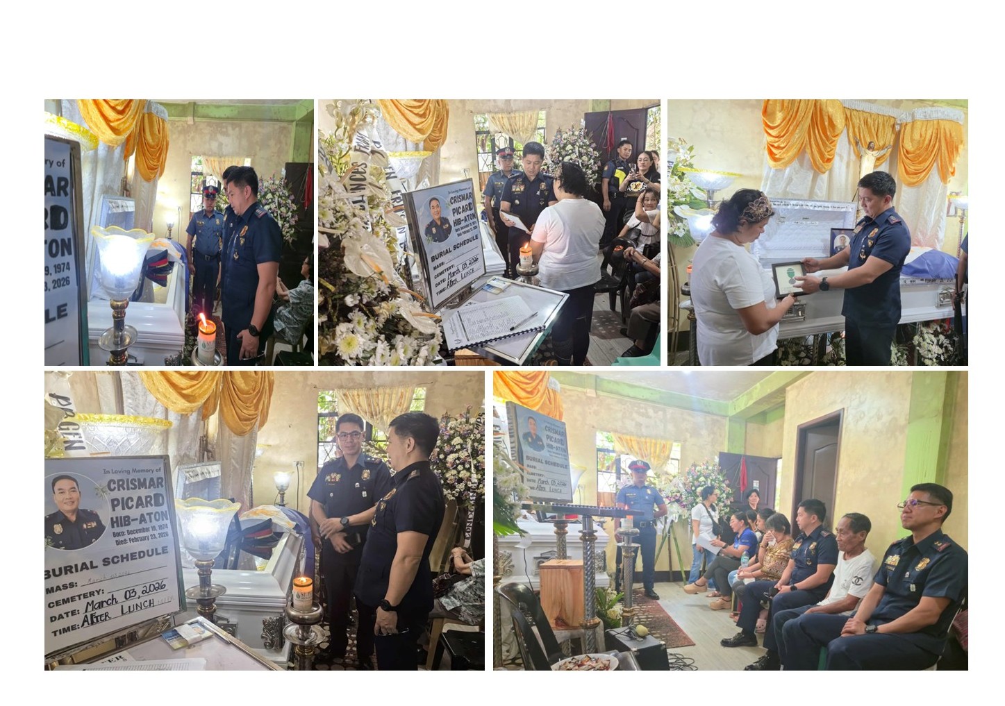 PRO CAR RECOGNIZES SERVICE RENDERED BY A DEPARTED PERSONNEL