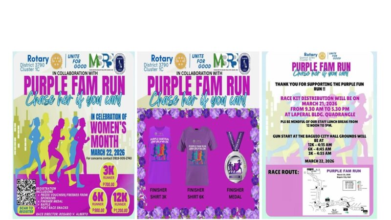 Purple Fam Run 2026 Set in Baguio to Champion Women’s Empowerment
