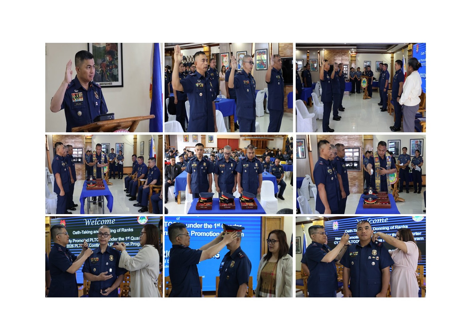 Three PRO CAR Officers Officially Promoted to PLTCOL