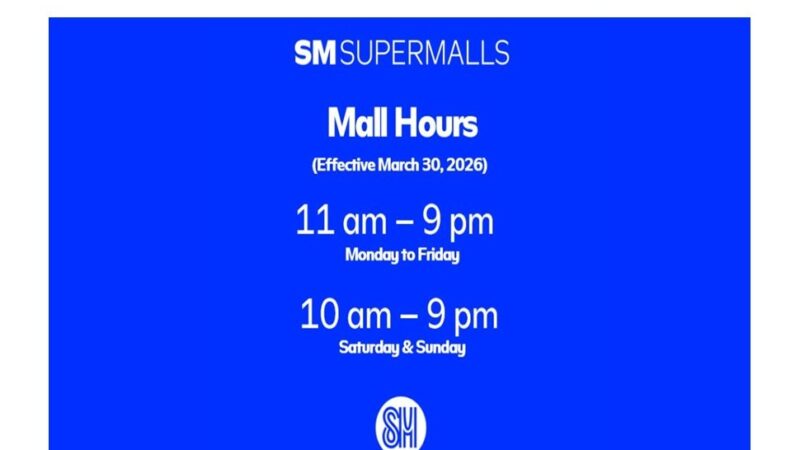 SM Supermalls Announces New Nationwide Mall Hours Starting March 30