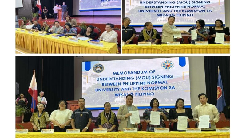 MOA signing between PNU and KWF