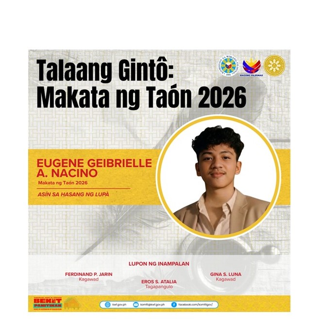 𝐄𝐮𝐠𝐞𝐧𝐞 𝐆𝐞𝐢𝐛𝐫𝐢𝐞𝐥𝐥𝐞 𝐀. 𝐍𝐚𝐜𝐢𝐧𝐨, 𝐇𝐢𝐧𝐢𝐫𝐚𝐧𝐠 𝐧𝐚 𝐌𝐚𝐤𝐚𝐭𝐚 𝐧𝐠 𝐓𝐚𝐨𝐧 2026