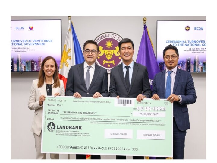 BCDA remits P5.7B to National Treasury; dividends hit record P2.6B