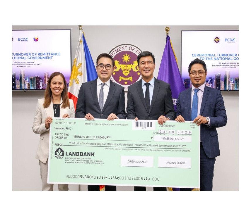 BCDA remits P5.7B to National Treasury; dividends hit record P2.6B