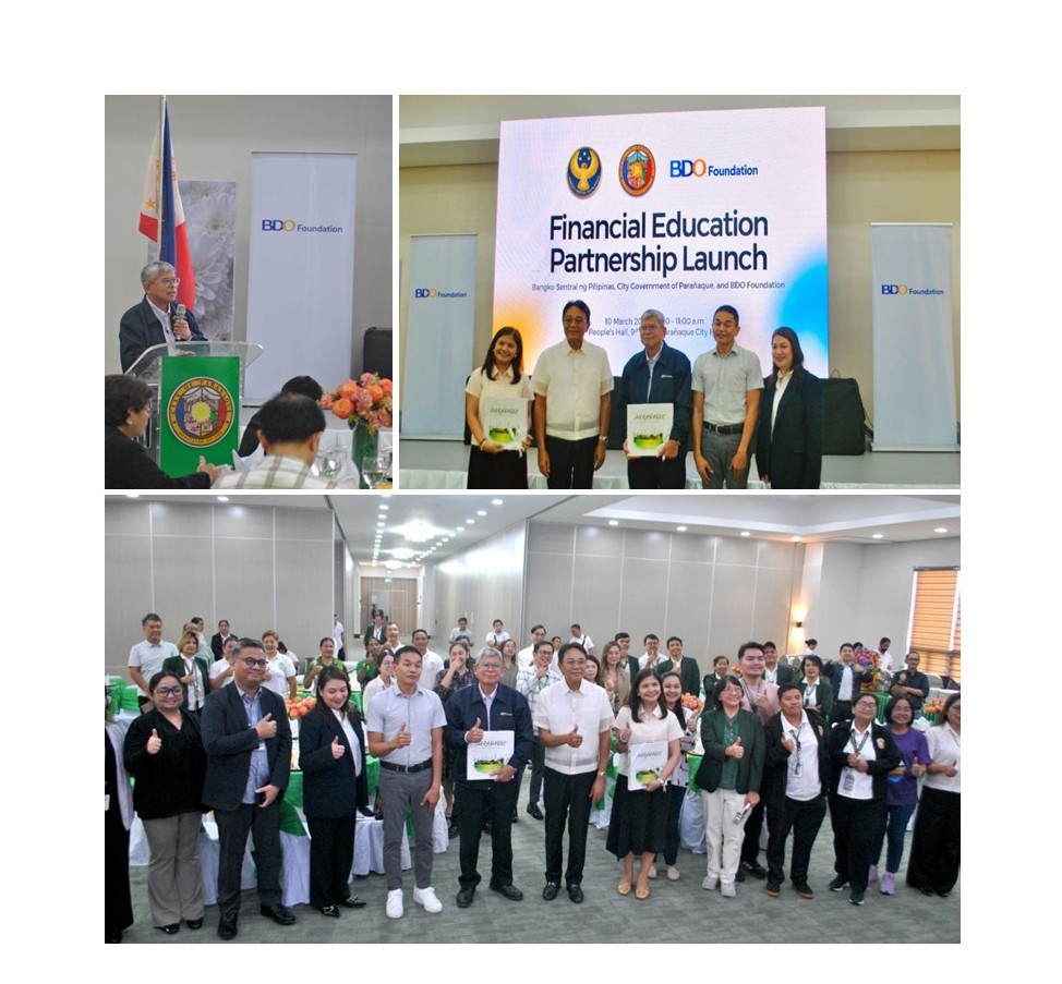 BSP, Parañaque LGU, and BDO Foundation forge partnership for fin ed program