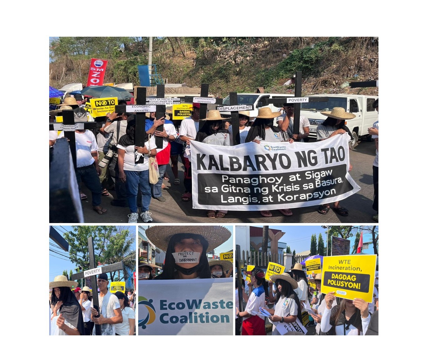 EcoWaste Coalition’s Community and Church Partners Re-Enact Christ’s Sufferings in Via Crucis Held Amid Crisis in Waste, Oil, and Corruption