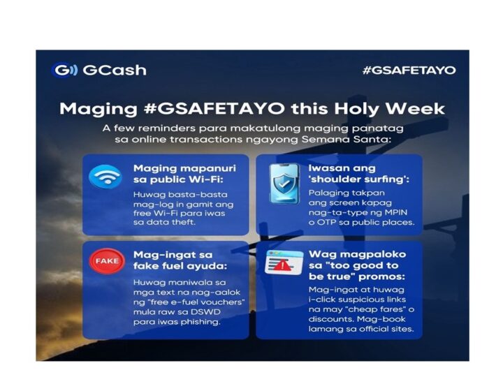 GCash urges vigilance against online scams and fraud this Holy Week