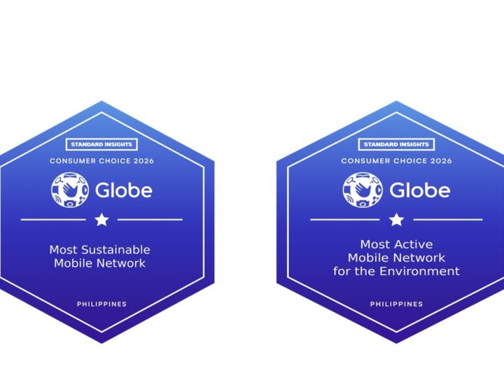 Globe Secures Back-to-Back Wins as Most Sustainable and Most Active Mobile Network for Environment at 2026 Consumer Choice Awards